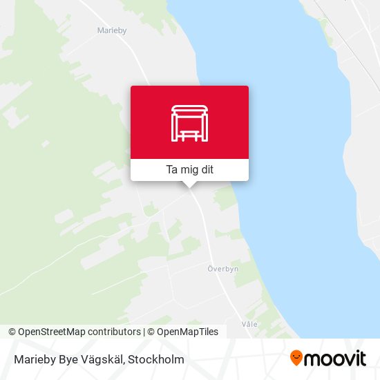Marieby Bye Vägskäl karta