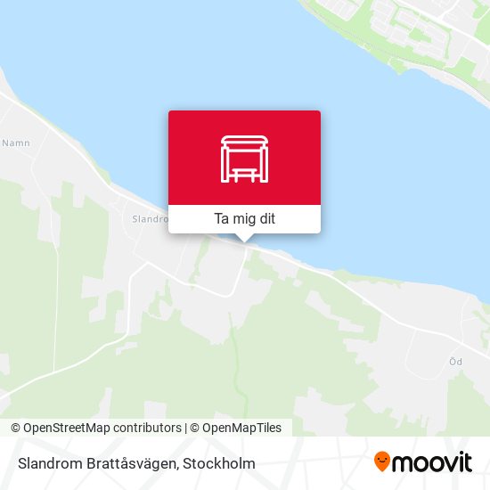 Slandrom Brattåsvägen karta