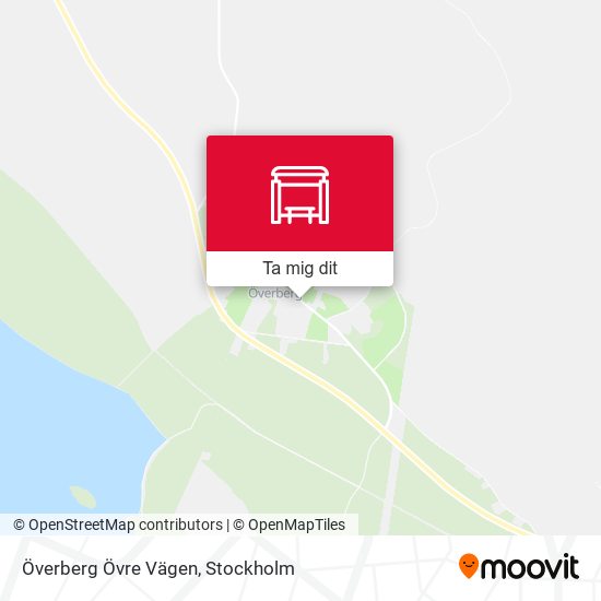 Överberg Övre Vägen karta