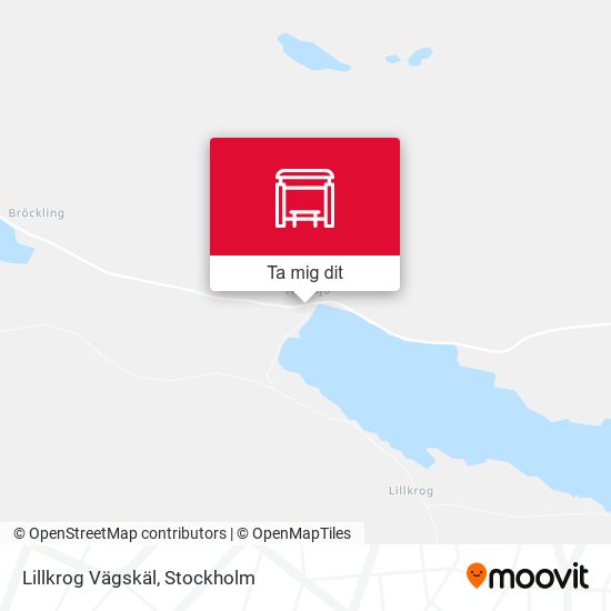 Lillkrog Vägskäl karta