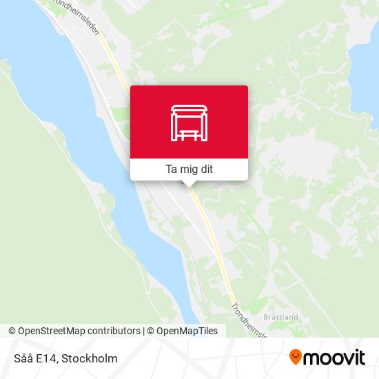 Såå E14 karta