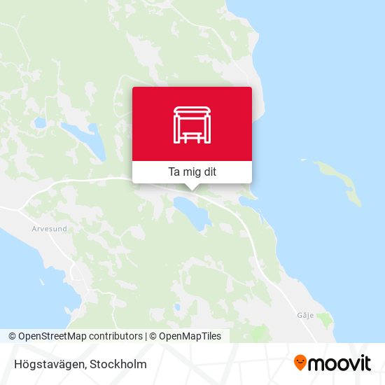 Högstavägen karta
