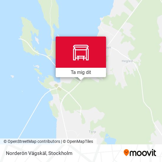 Norderön Vägskäl karta