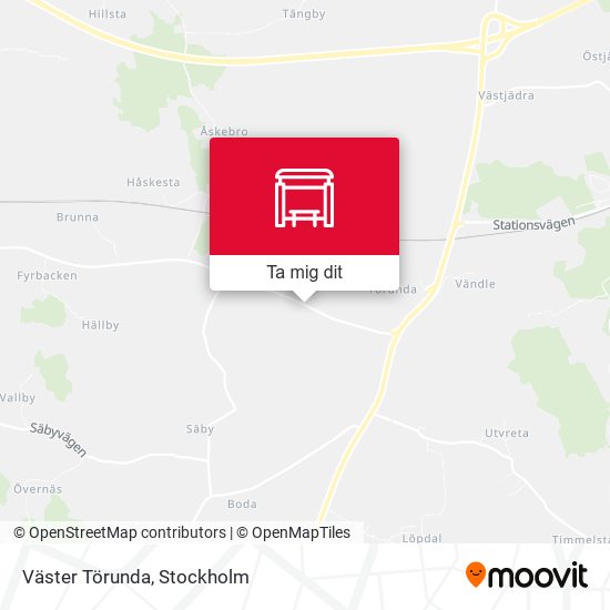 Väster Törunda karta