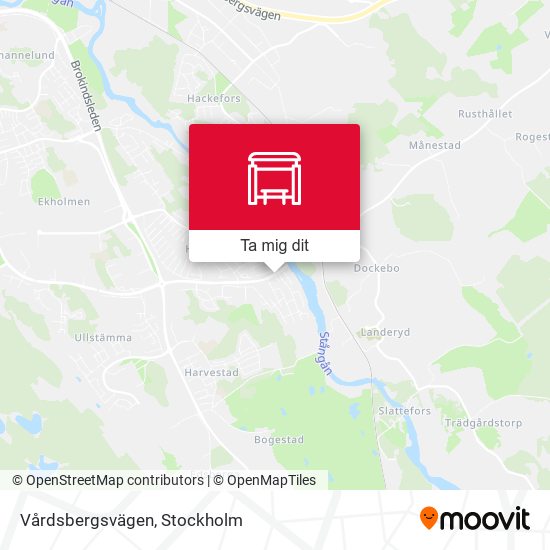 Vårdsbergsvägen karta