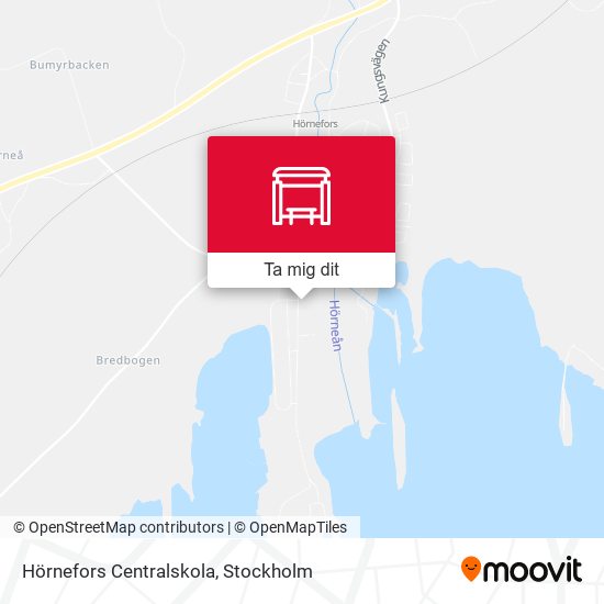 Hörnefors Centralskola karta