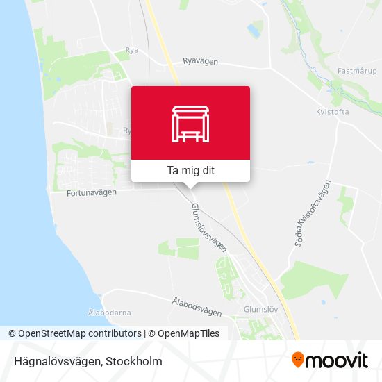 Hägnalövsvägen karta