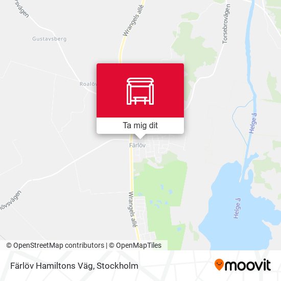 Färlöv Hamiltons Väg karta
