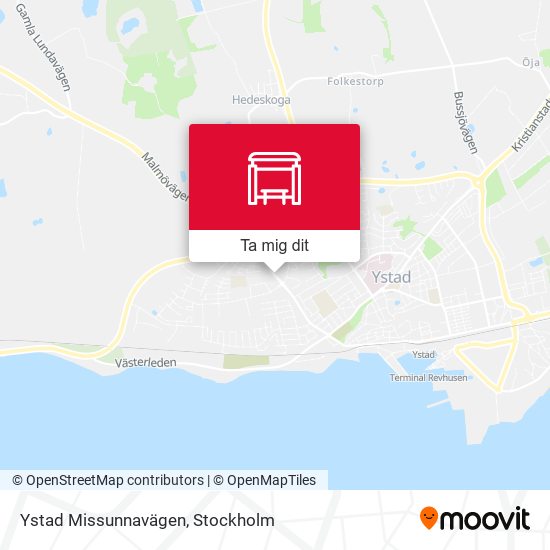 Ystad Missunnavägen karta