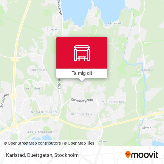 Karlstad, Duettgatan karta