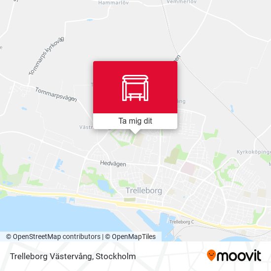 Trelleborg Västervång karta