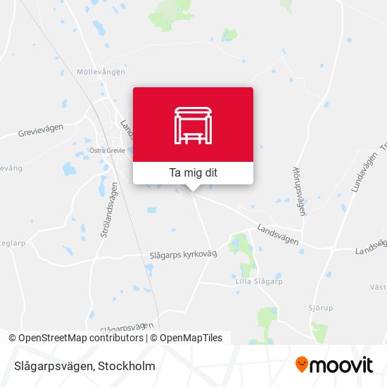 Slågarpsvägen karta