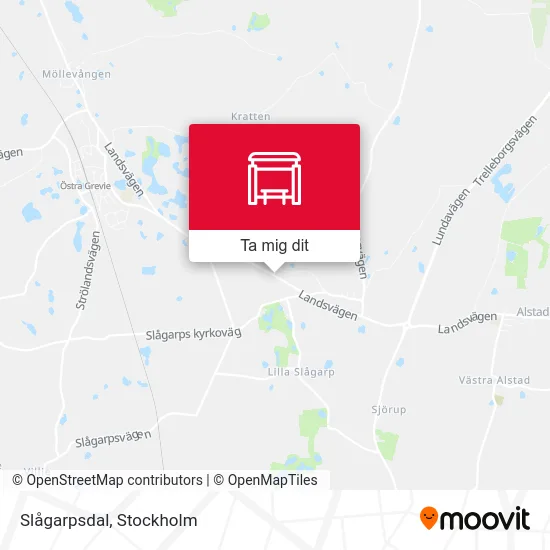 Slågarpsdal karta