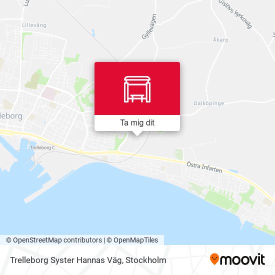 Trelleborg Syster Hannas Väg karta