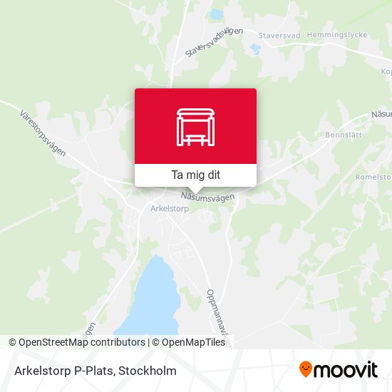 Arkelstorp P-Plats karta