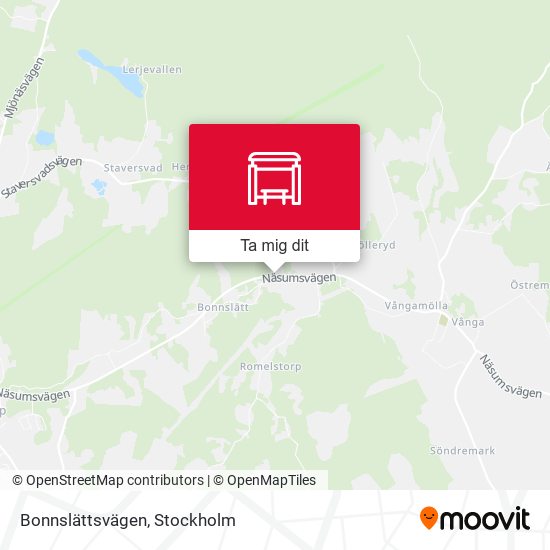 Bonnslättsvägen karta