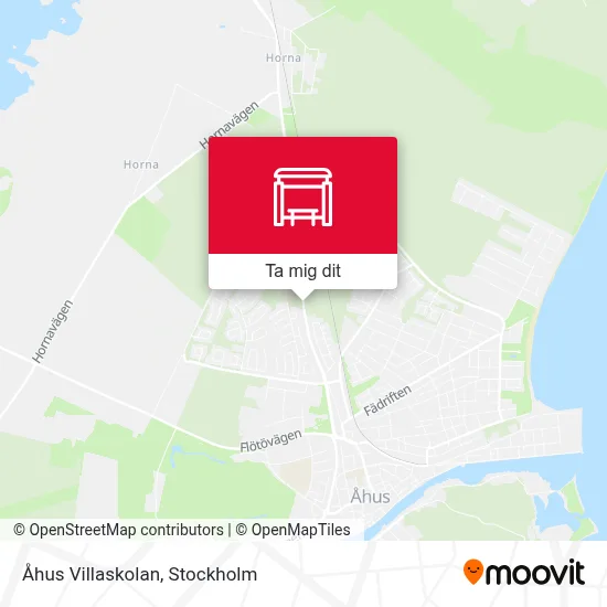 Åhus Villaskolan karta
