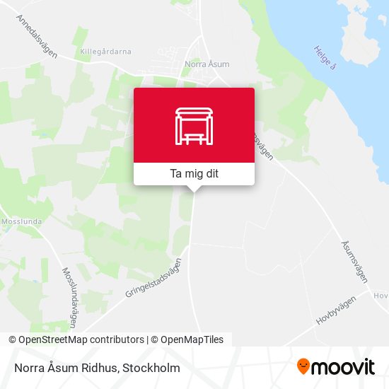 Norra Åsum Ridhus karta