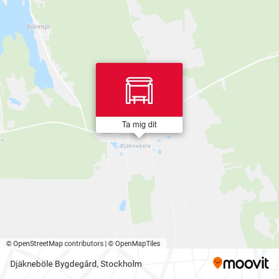 Djäkneböle Bygdegård karta