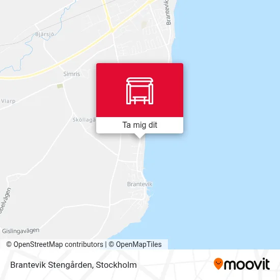 Brantevik Stengården karta