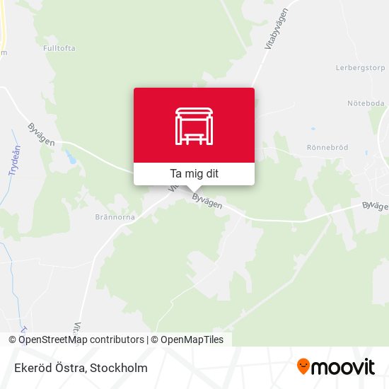 Ekeröd Östra karta