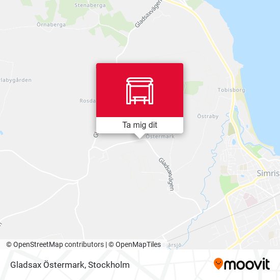 Gladsax Östermark karta