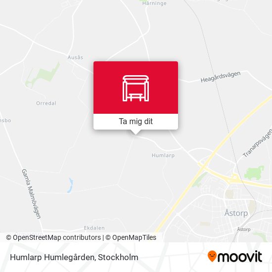 Humlarp Humlegården karta
