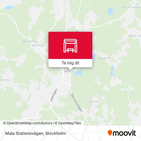 Mala Stationsvägen karta