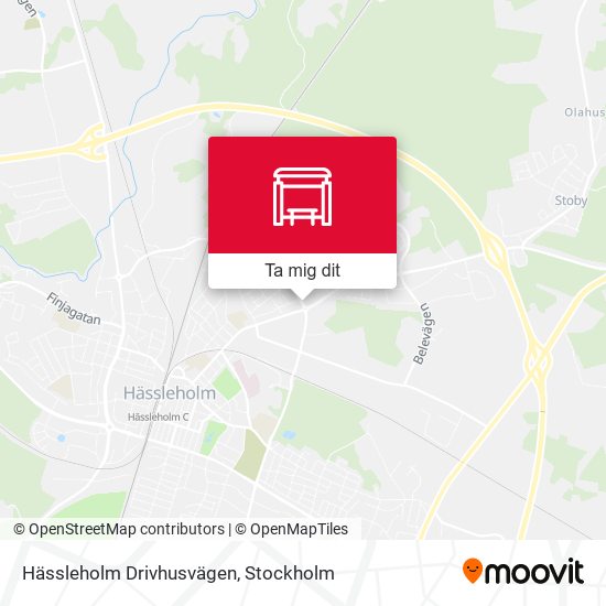 Hässleholm Drivhusvägen karta