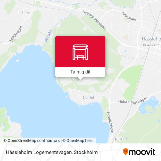 Hässleholm Logementsvägen karta