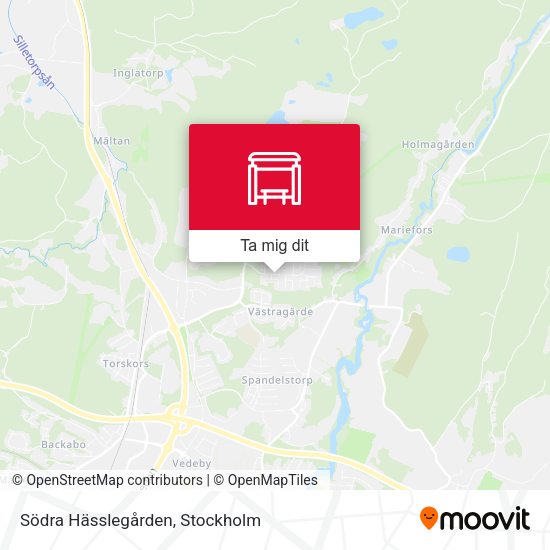 Södra Hässlegården karta