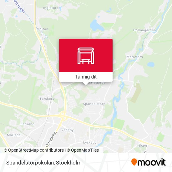 Spandelstorpskolan karta