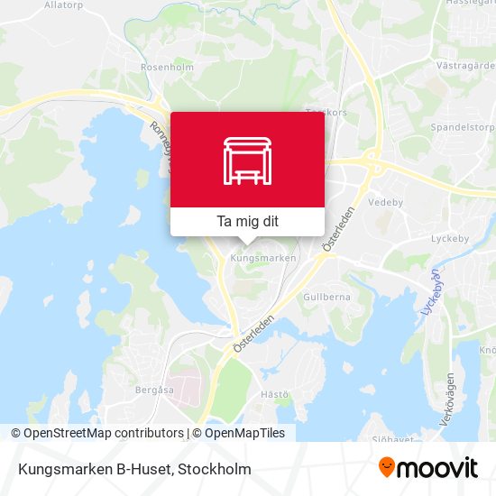 Kungsmarken B-Huset karta