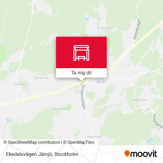 Ekedalsvägen Jämjö karta