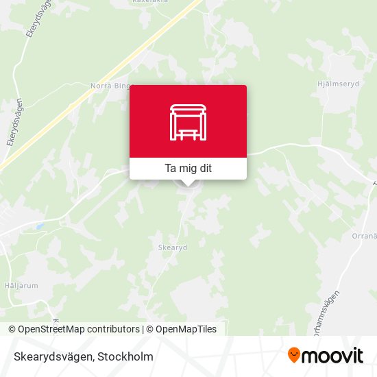 Skearydsvägen karta