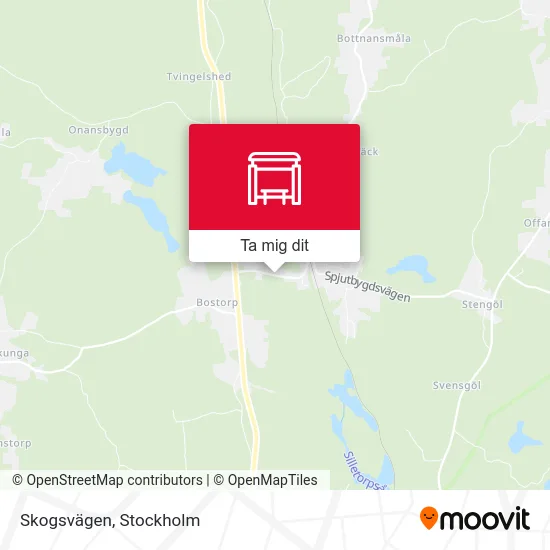 Skogsvägen karta