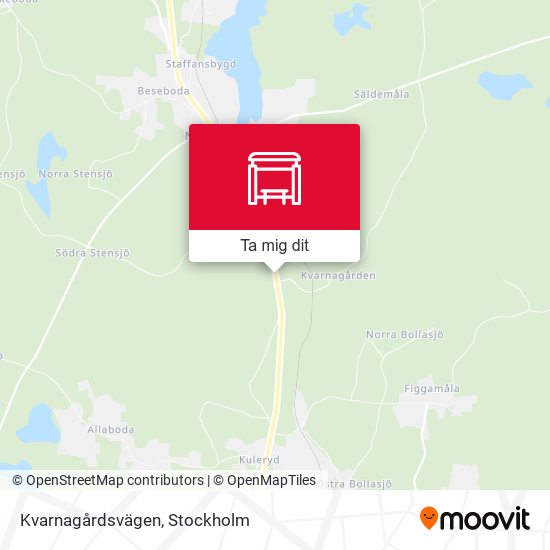 Kvarnagårdsvägen karta