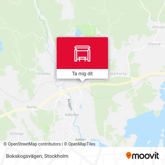 Bokskogsvägen karta