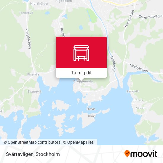 Svärtavägen karta