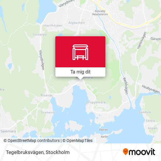 Tegelbruksvägen karta