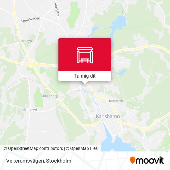 Vekerumsvägen karta