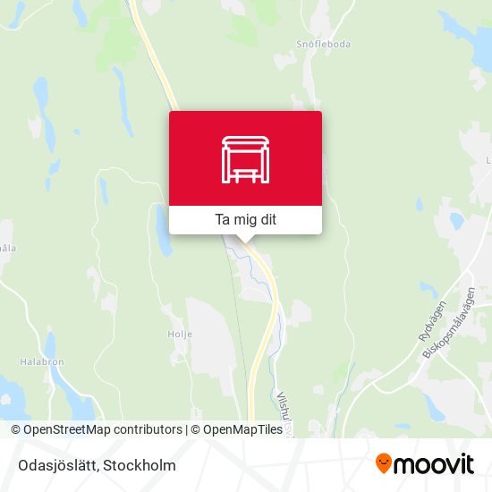 Odasjöslätt karta