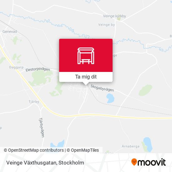 Veinge Växthusgatan karta