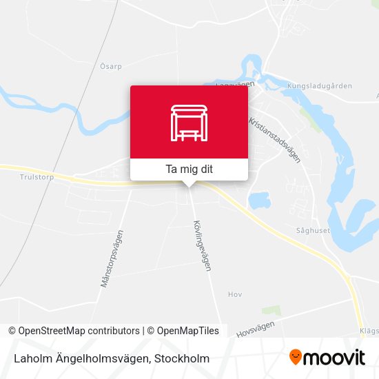 Laholm Ängelholmsvägen karta