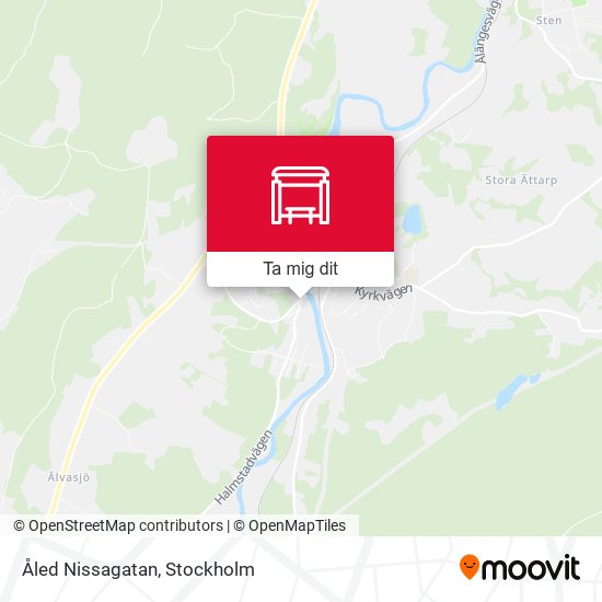 Åled Nissagatan karta