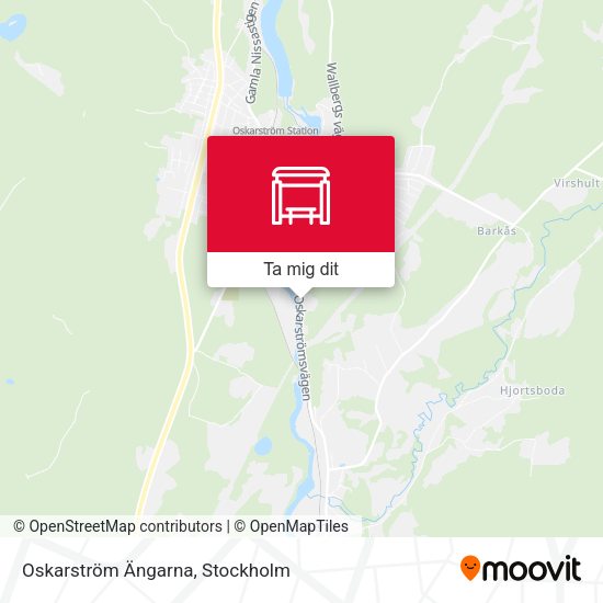 Oskarström Ängarna karta