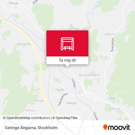 Getinge Ängarna karta