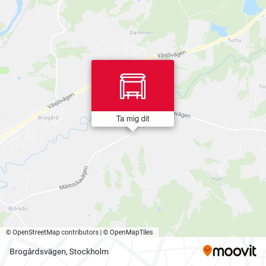 Brogårdsvägen karta