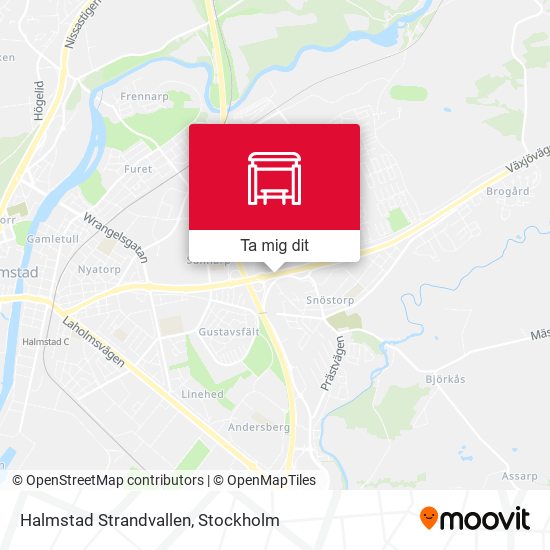 Halmstad Strandvallen karta
