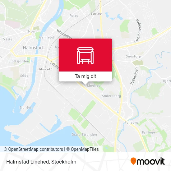 Halmstad Linehed karta